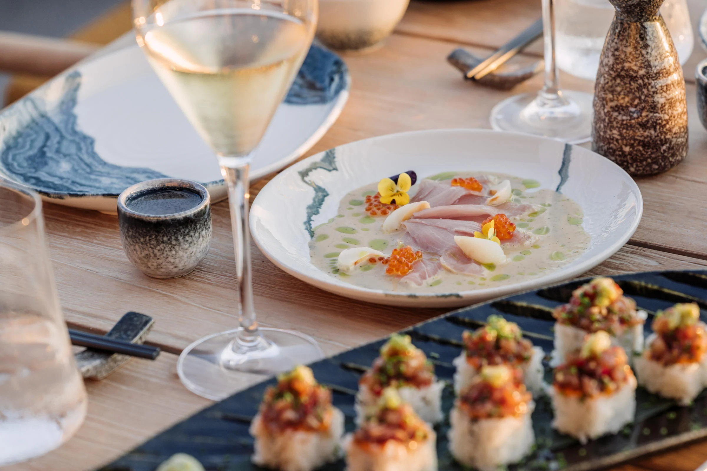 Fresh, beautifully presented plates