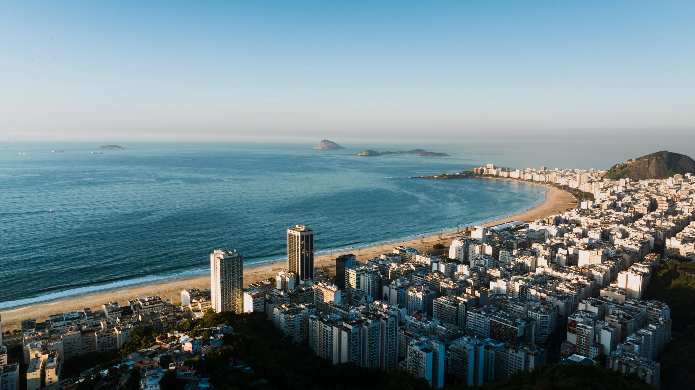 Copacabana Beach from above, Rio de Janeiro